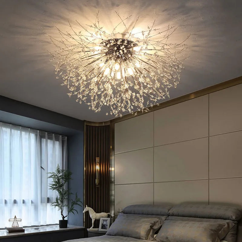 Dandelion Crystal Chandelier – Perfect for Stylish Bedrooms & Dining Areas!