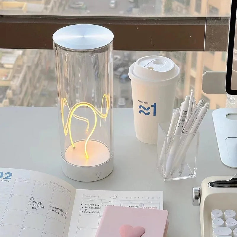 Rechargeable Minimalist Cordless Desk Lamp for Office, Bedroom, and Living Room