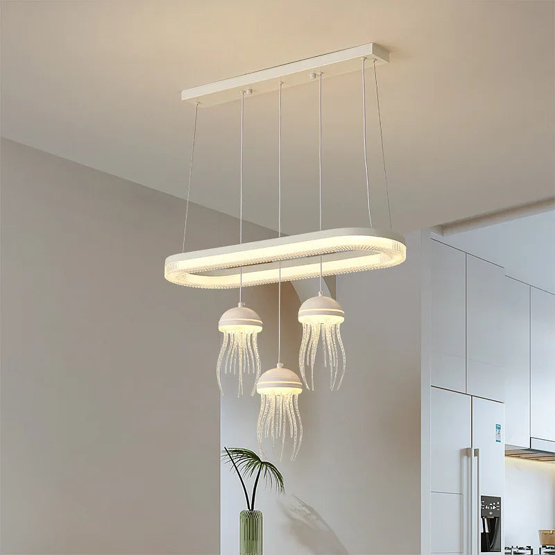 Jellyfish LED Chandelier Lighting Piece for Restaurants & Bars