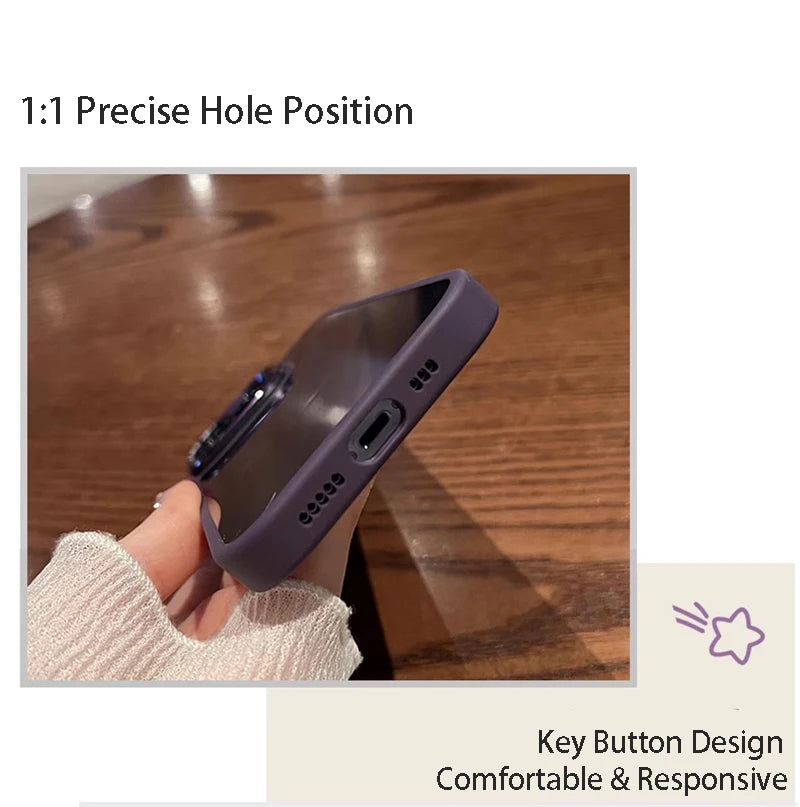 Crystal Clear & Shockproof: Luxury Acrylic Magnetic Case for iPhone 16, 15, 14 Plus & 16 Pro Max