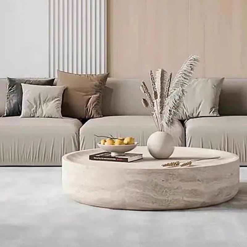 Unique Modern Round Coffee Table Clear Japanese Inspired Design for Stylish Interiors