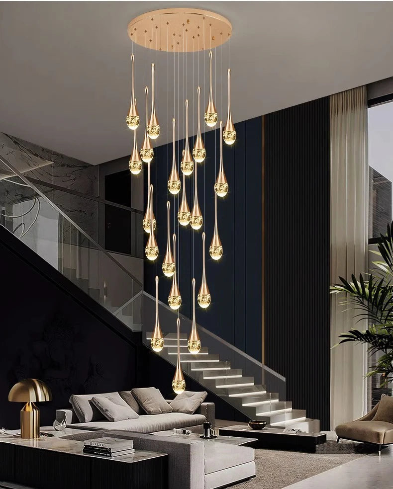 Nordic Crystal Pendant Lamp Elegant Hanging Light Chandelier for Modern Interiors