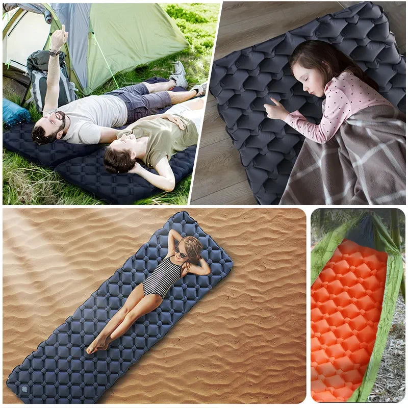 Premium NEW Outdoor Sleeping Pad Camping Inflatable Mattress Ultralight