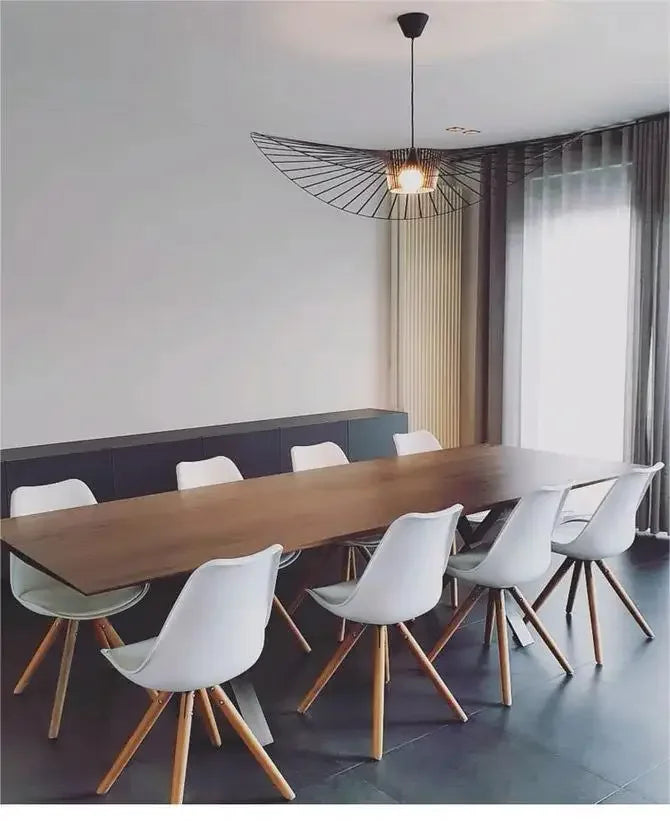 Creative Straw Hat LED Pendant Light Modern Chandelier for Living Room, Bedroom & Restaurant