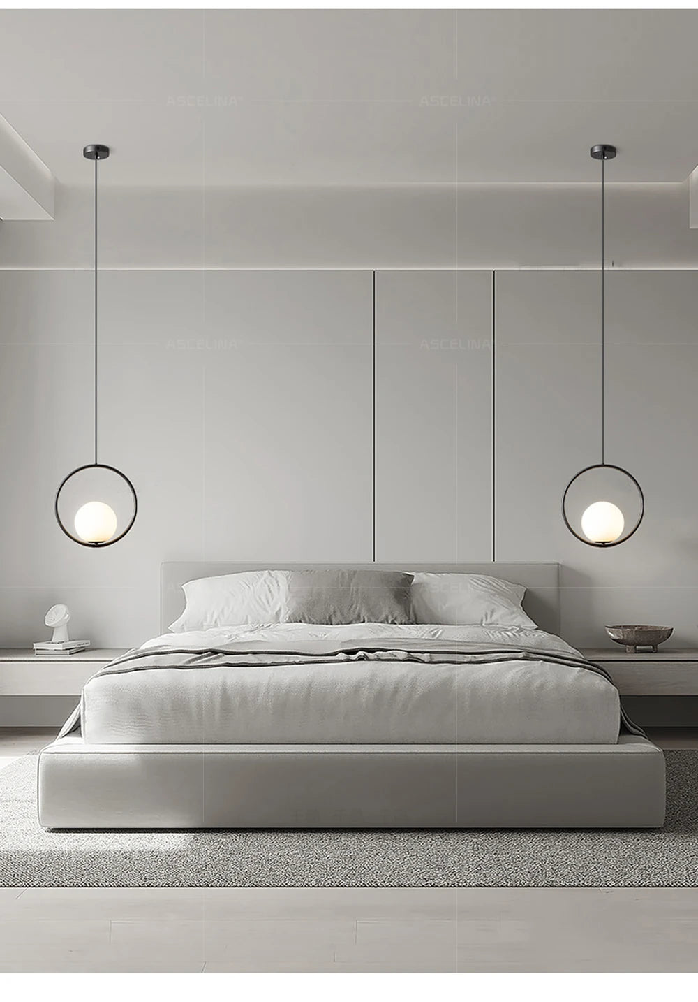 Sleek Glass Pendant Lights for Kitchen, Dining, and Bedroom