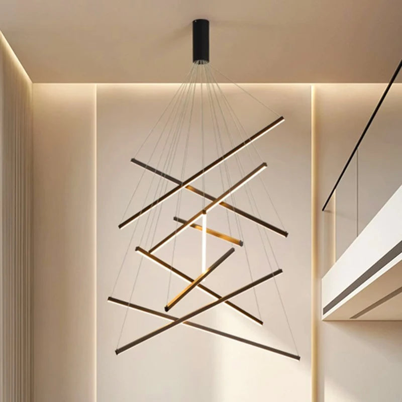 Modern Ceiling Chandelier Elegant Hanging Light Fixture for Dining & Living Room Decor