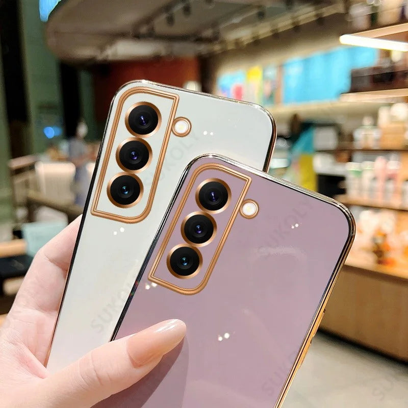 Luxurious Plating Case for Samsung Galaxy S22/S23 Ultra & More – Style Meets Protection!