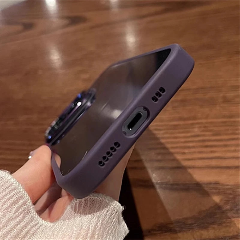 Crystal Clear & Shockproof: Luxury Acrylic Magnetic Case for iPhone 16, 15, 14 Plus & 16 Pro Max