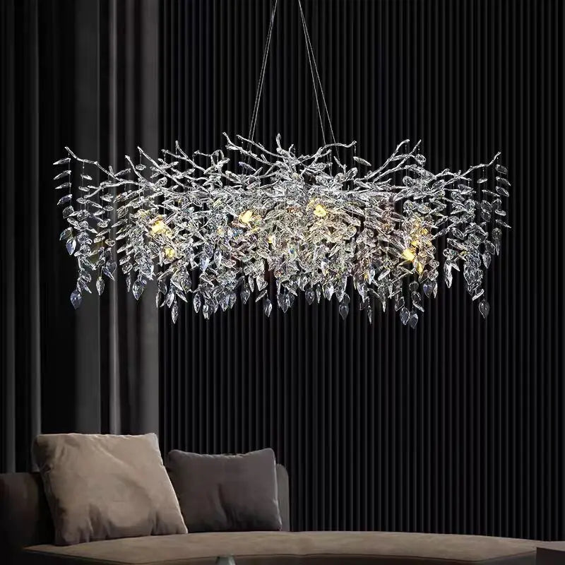 Silver Gold Chandeliers with Sparkling Crystals to Elevate Your Home Décor