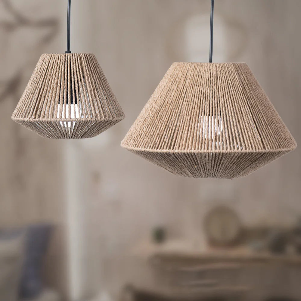 Stylish Woven Basket Light for Dining Rooms & Bedrooms