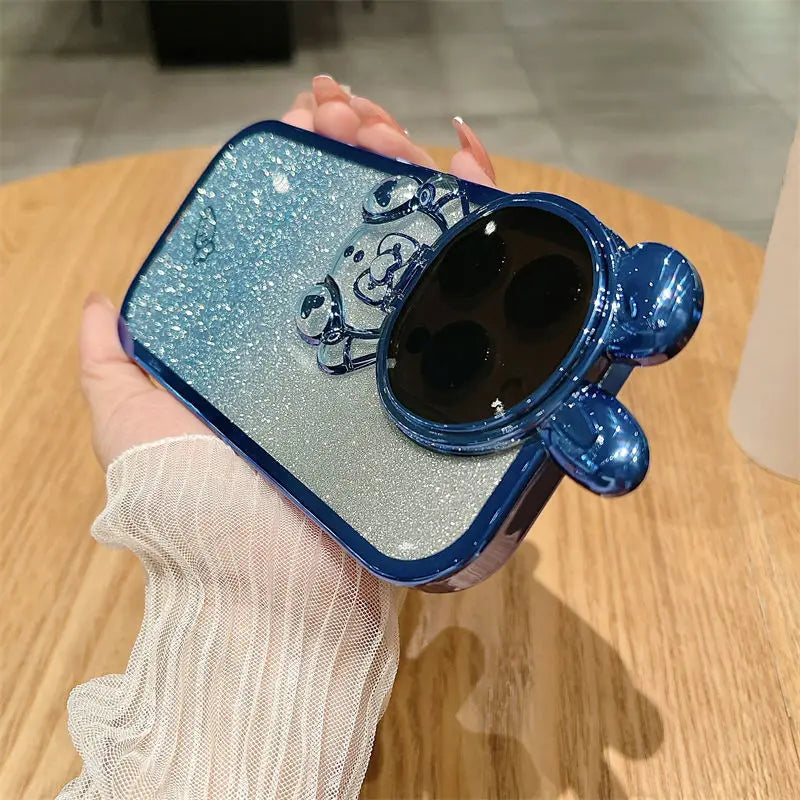 Glow Up Your iPhone 16 Pro Max with the Space Rabbit Glitter Soft Case