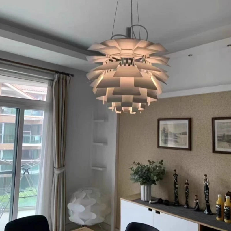 Scandinavian Pine Cone Pendant Lamp High-End Designer Lighting for Elegant Interiors