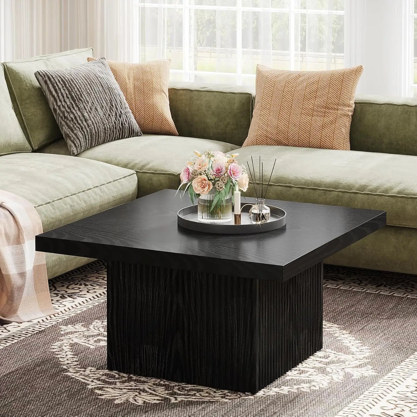 Modern Square Coffee Table Perfect for Living Room & Bedroom