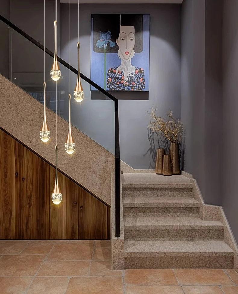 Nordic Crystal Pendant Lamp Elegant Hanging Light Chandelier for Modern Interiors