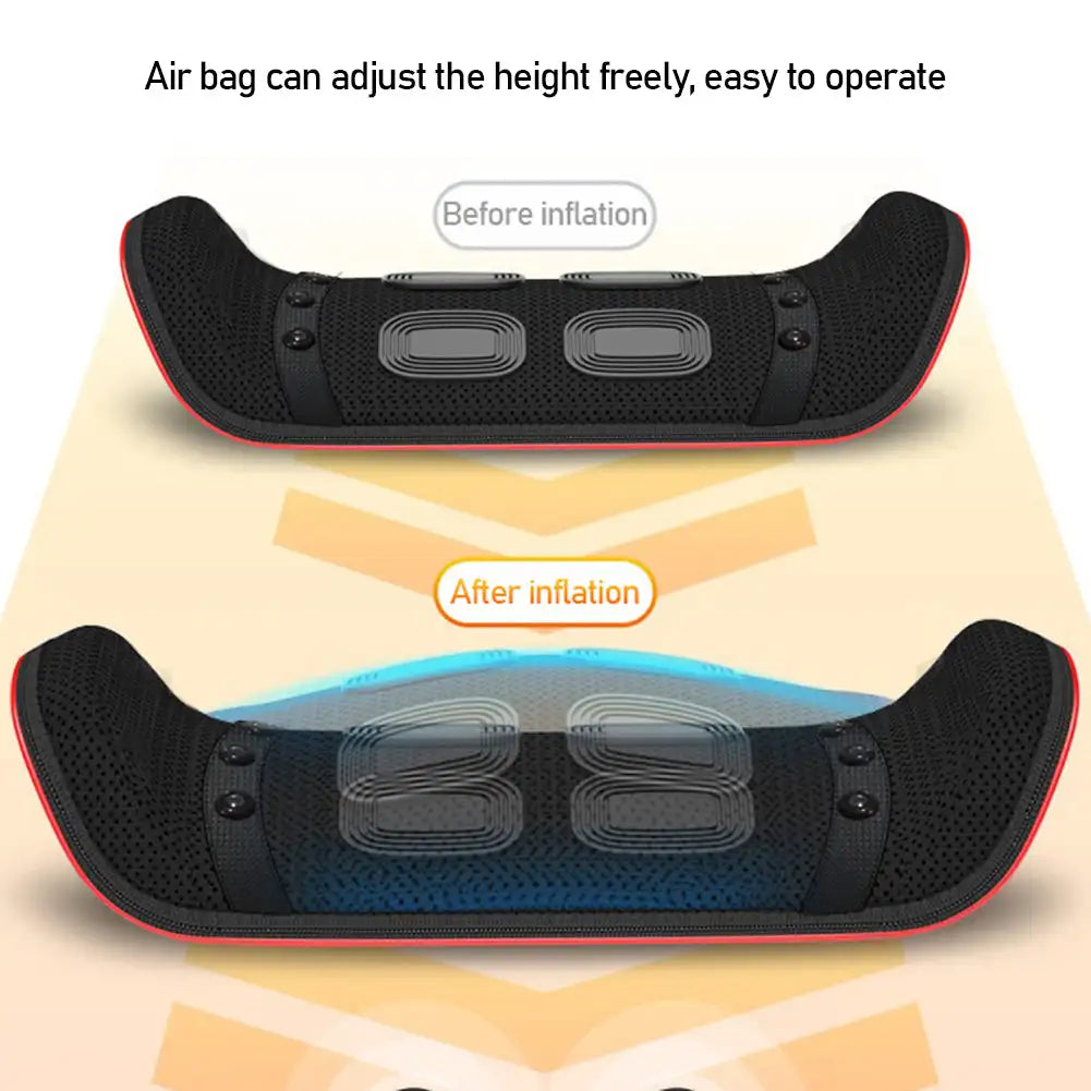 Premium Multi-Level Adjustable Back & Waist Massager - Lumbar Traction Inflatable Device