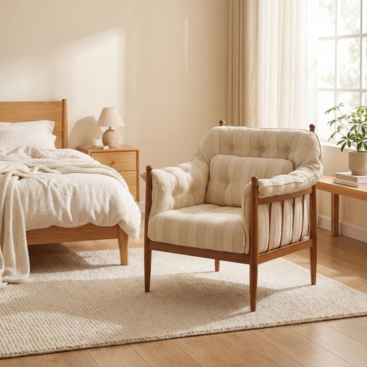 Stylish & Comfy Wooden Lounge Chair For Living Room & Other Spaces”