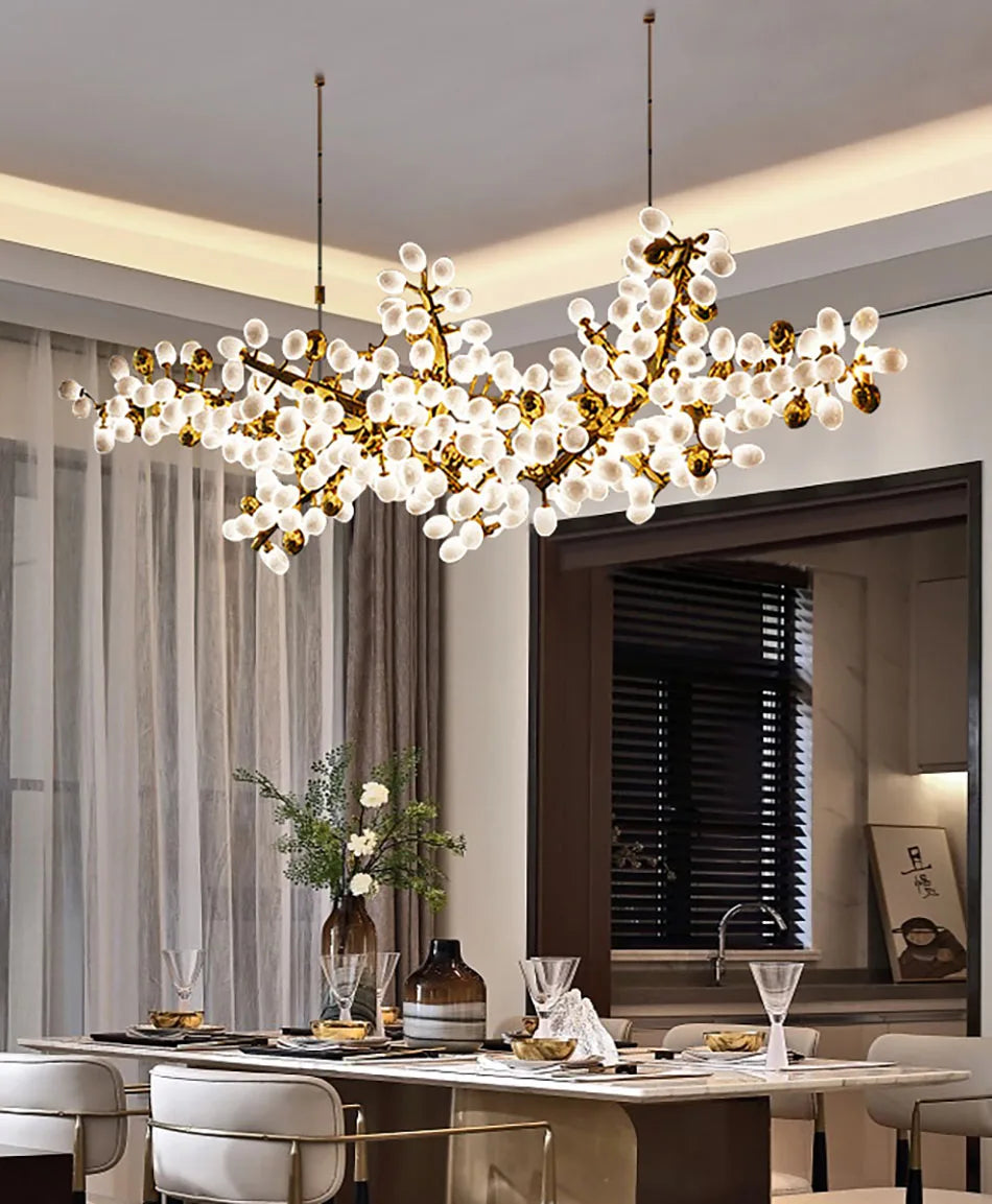 Unique Grapes Bunch Chandelier Perfect for Dining Rooms, Lofts, & Villas and decor needs