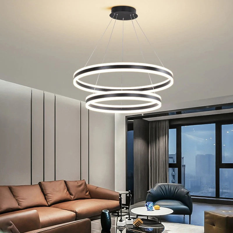 Modern LED Chandelier – Sleek Round & Square Designs for Living Rooms, Dining Rooms & Bedrooms