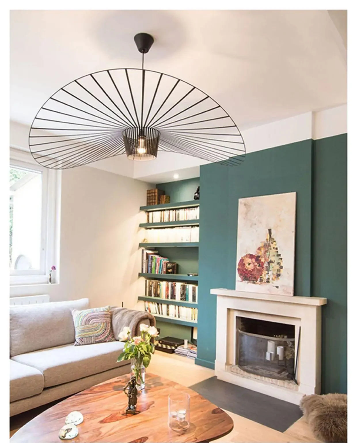 Creative Straw Hat LED Pendant Light Modern Chandelier for Living Room, Bedroom & Restaurant