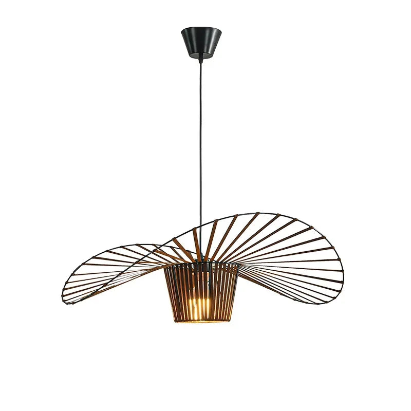 Creative Straw Hat LED Pendant Light Modern Chandelier for Living Room, Bedroom & Restaurant