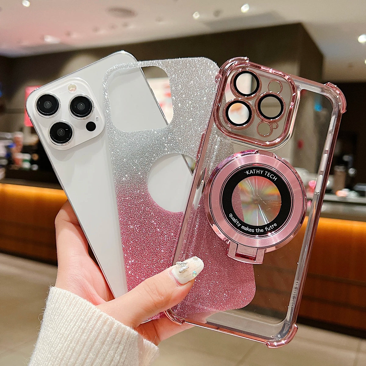 Fall-Proof & Fashion-Forward: Electroplate TPU Magnetic Case for iPhone 16 Pro Max