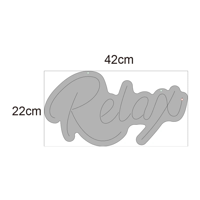 Chill Vibes Only: Relax LED Neon Sign for Your Space!