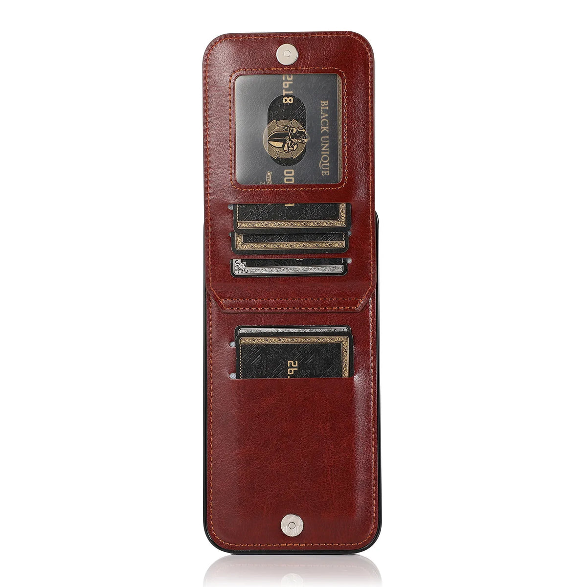 Premium Leather Wallet Case Flip Cover with Kickstand,Credit Card Holder for iPhone 8-14 Series