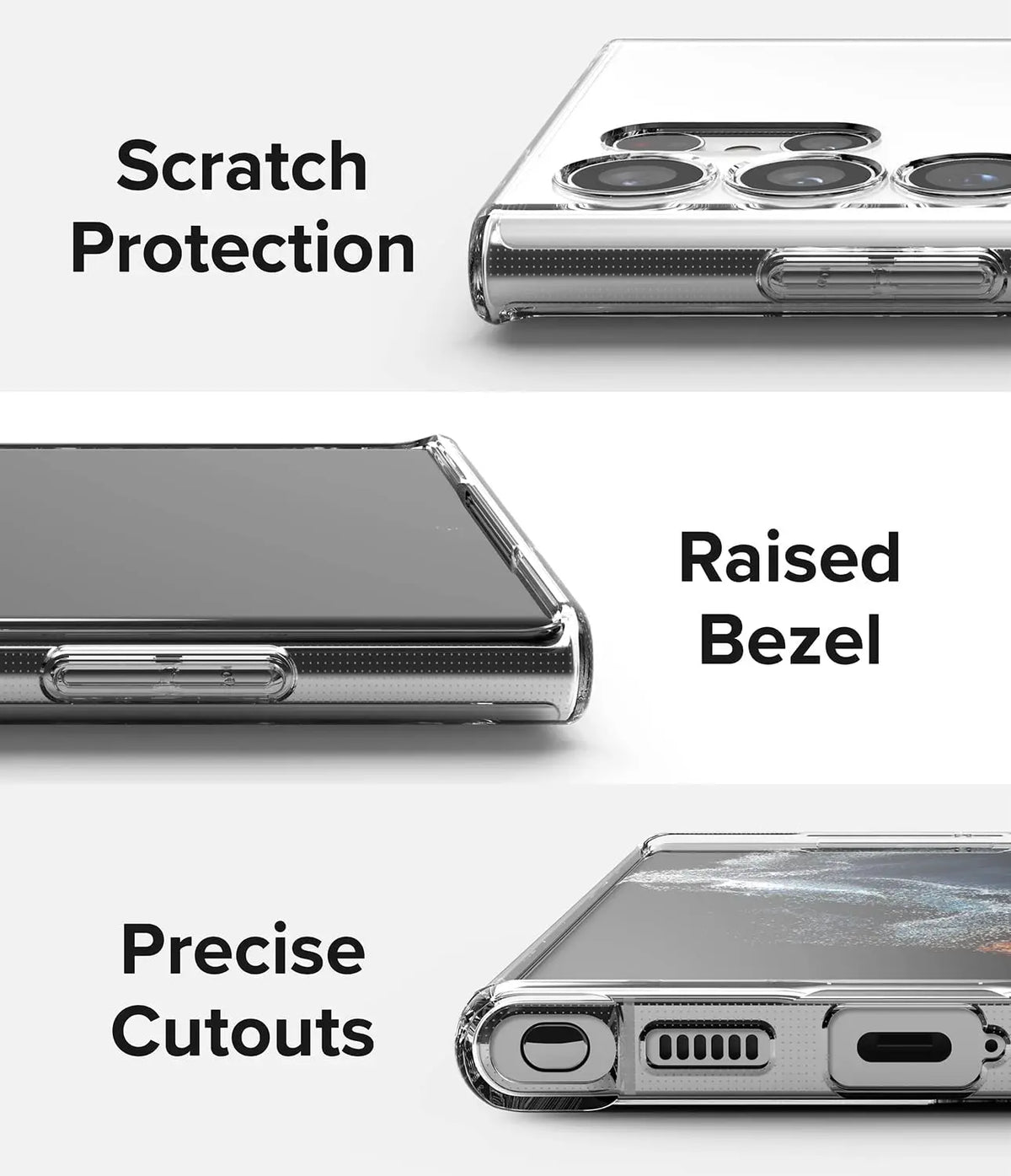 Ultra-Thin Clear Case: Full Camera Protection for Samsung Galaxy S24, S23 FE, S22 Ultra & More!