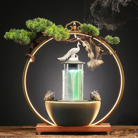 Flowing Water Ornament for Prosperity & Luck