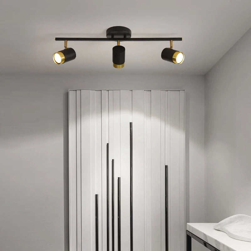 Stylish Black & White LED Chandelier for Living Rooms & Bedrooms