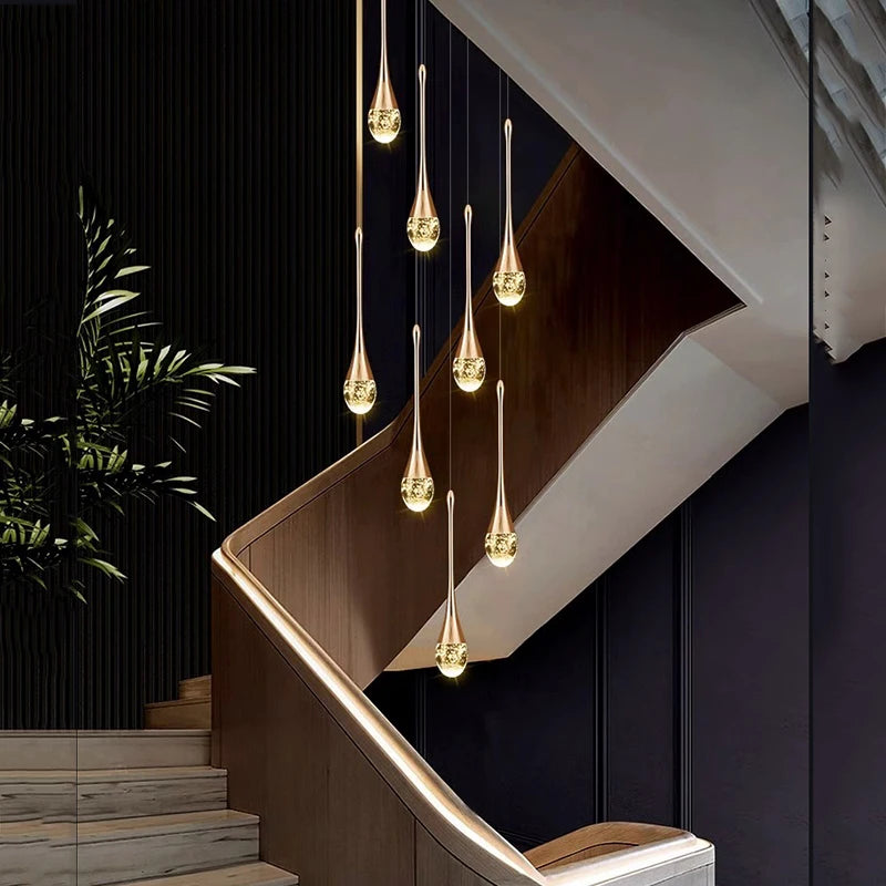 Nordic Crystal Pendant Lamp Elegant Hanging Light Chandelier for Modern Interiors