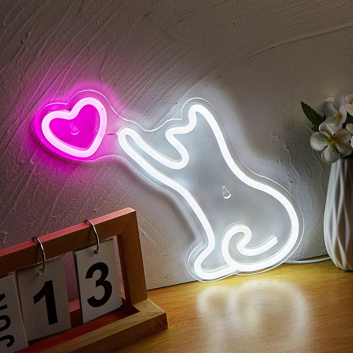 Chi-buy Cat LED Neon Sign: Purr-fect Night Light for Your Space!