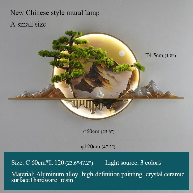 Modern Landscape LED Wall Light Lamp For Home Decor