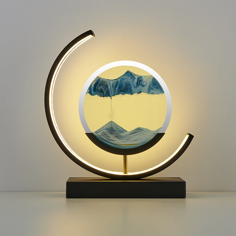 Luxurious LED Quicksand Table Lamp