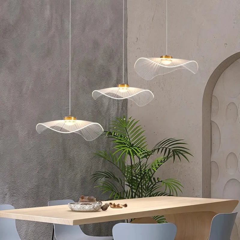 Innovative Hanging LED Chandeliers for staircases and Interiors and dining rooms