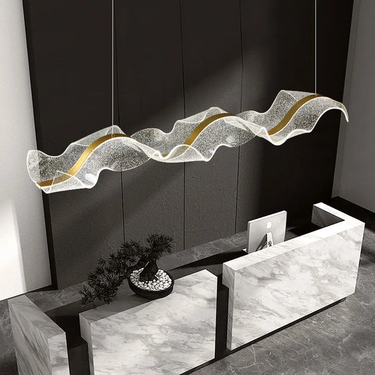 Long Wave LED Pendant Light for Bars, Offices & Living Rooms