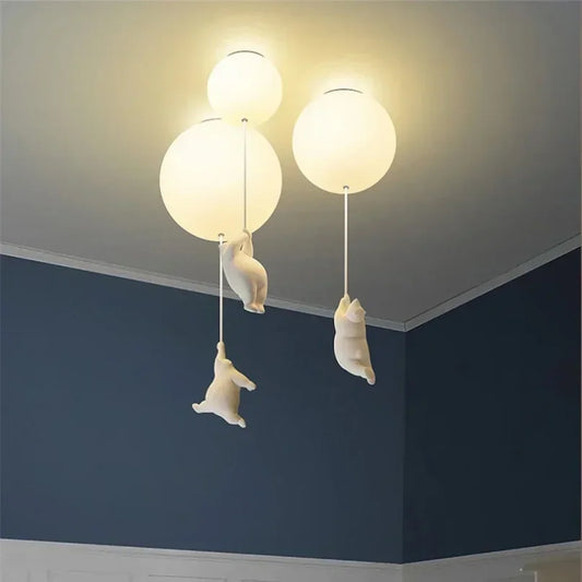 Polar Bear LED Pendant Chandelier