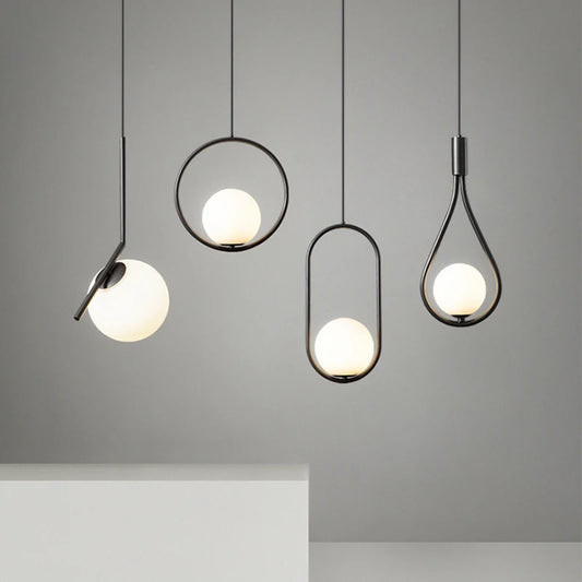 Sleek Glass Pendant Lights for Kitchen, Dining, and Bedroom