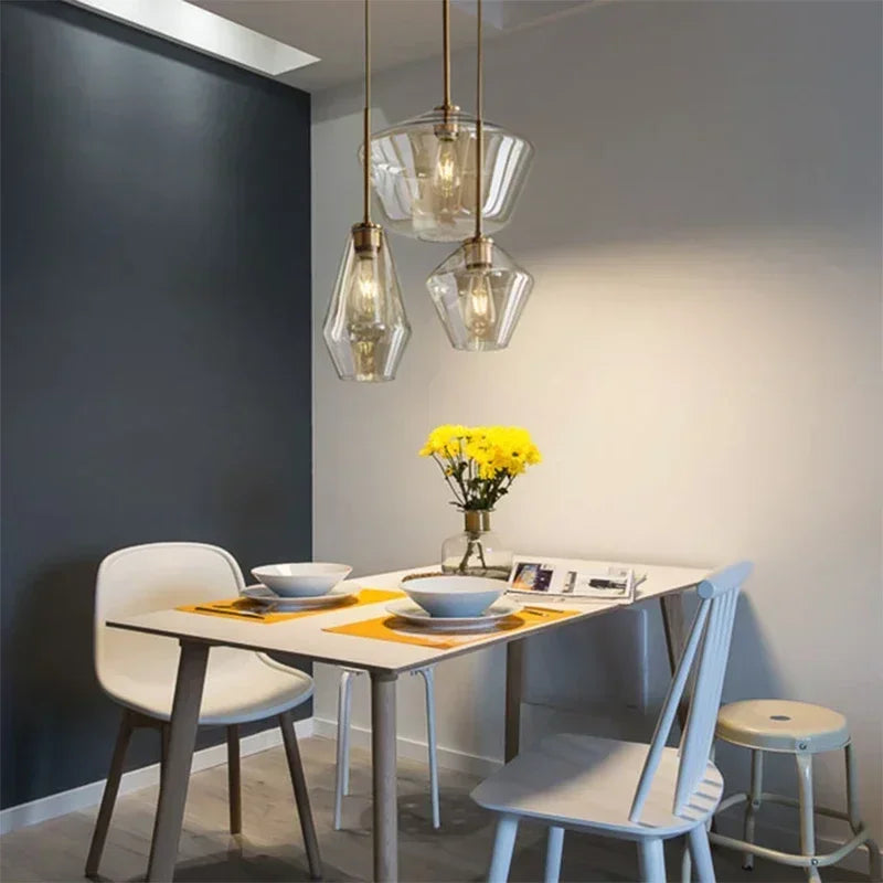 Chic & Timeless Nordic Glass Chandelier for Dining Rooms & Beyond