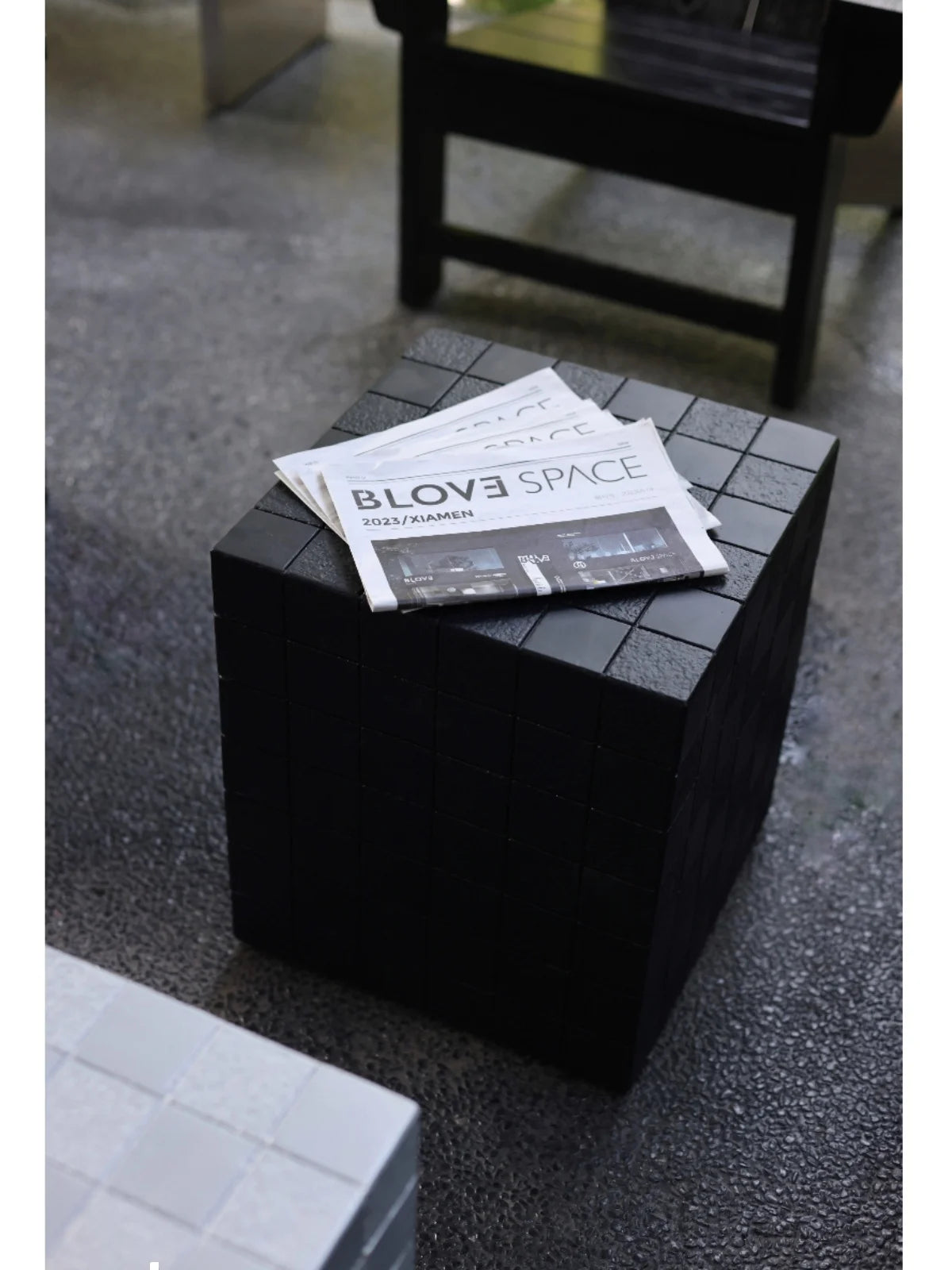 Sleek & Chic: Modern Minimalist Magnesium Oxide Coffee Table - The Magic Cube Design for Living Rooms, Bedrooms & Cafés!