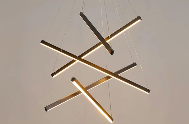 Modern Ceiling Chandelier Elegant Hanging Light Fixture for Dining & Living Room Decor