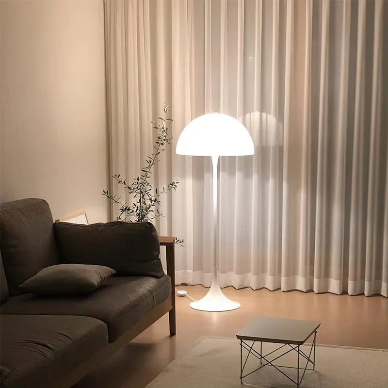 Luxury Cream Style Floor LED Lamp For Bedrooms & Living Rooms