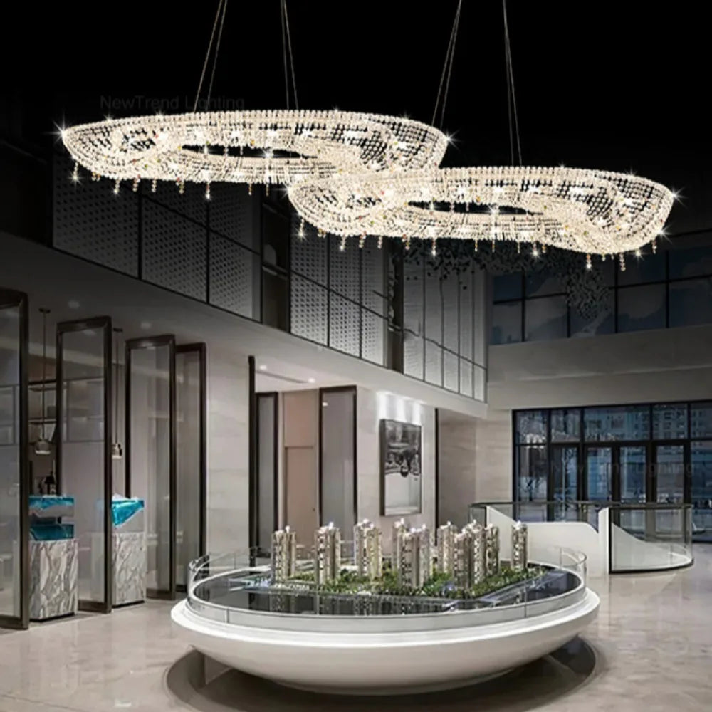 Opulent Charm Simple Crystal Chandelier