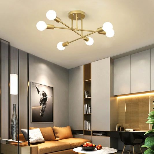6 Heads LED Ceiling Light Perfect for Any Home or Office