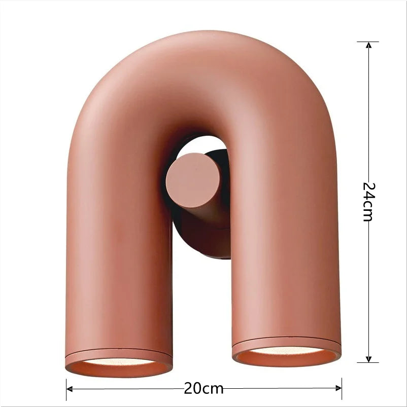 Modern U-Shaped Chandelier Minimalist Pendant Lamp for Kid's Rooms, Living Room & Bedroom Decor