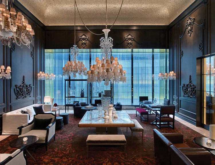 Grand Crystal Chandelier for Hotel Lobbies & Luxury Living Rooms
