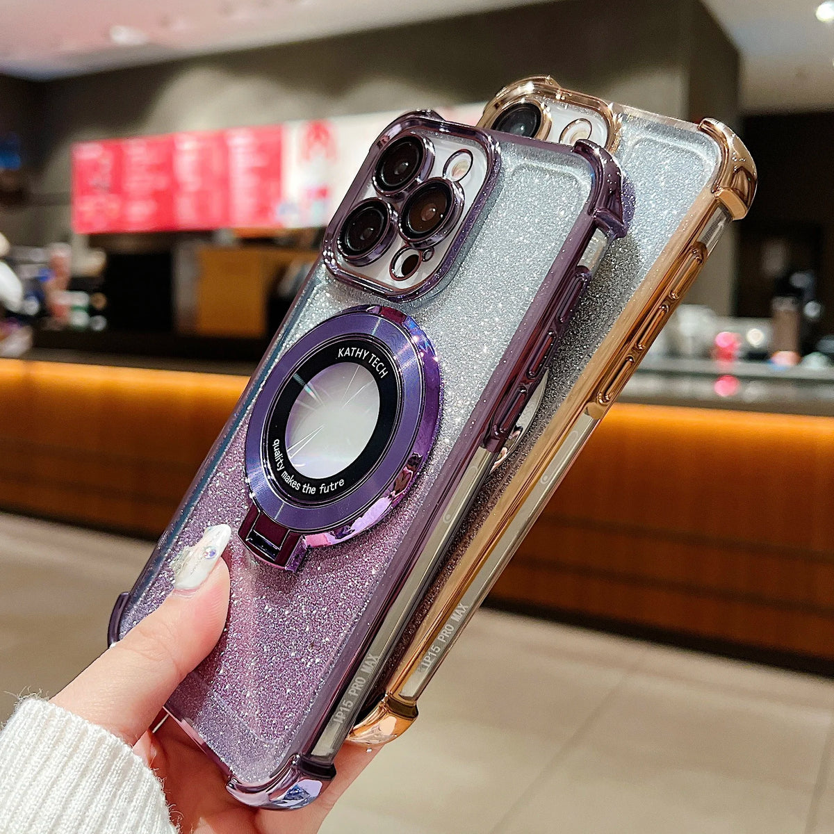 Fall-Proof & Fashion-Forward: Electroplate TPU Magnetic Case for iPhone 16 Pro Max