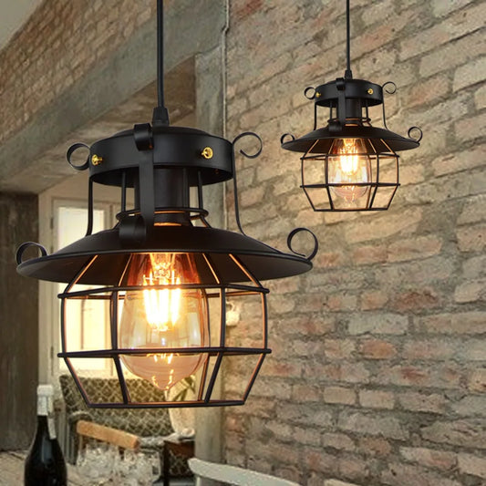 Bold Industrial Chandelier for Dining, Bar & Hallway Spaces