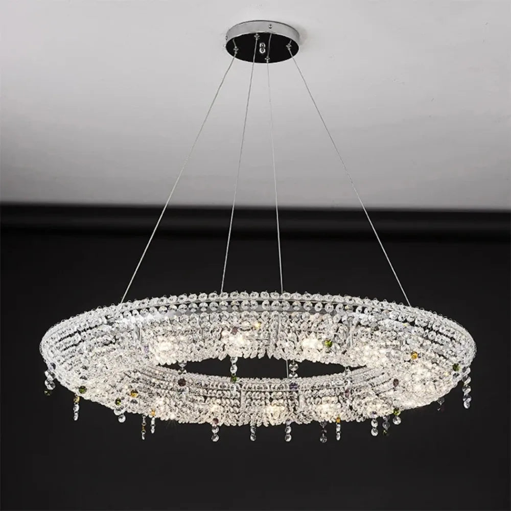 Opulent Charm Simple Crystal Chandelier