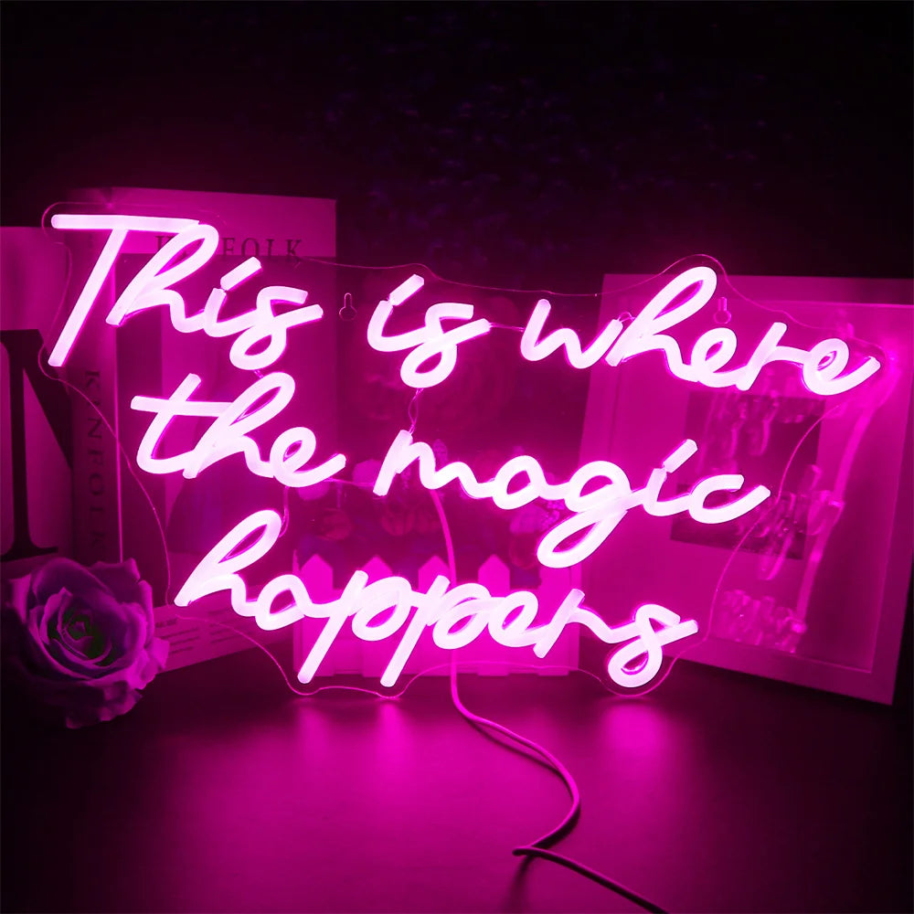 Illuminate Your Celebration: Wedding Neon Light Letters for Stunning Room Decor!